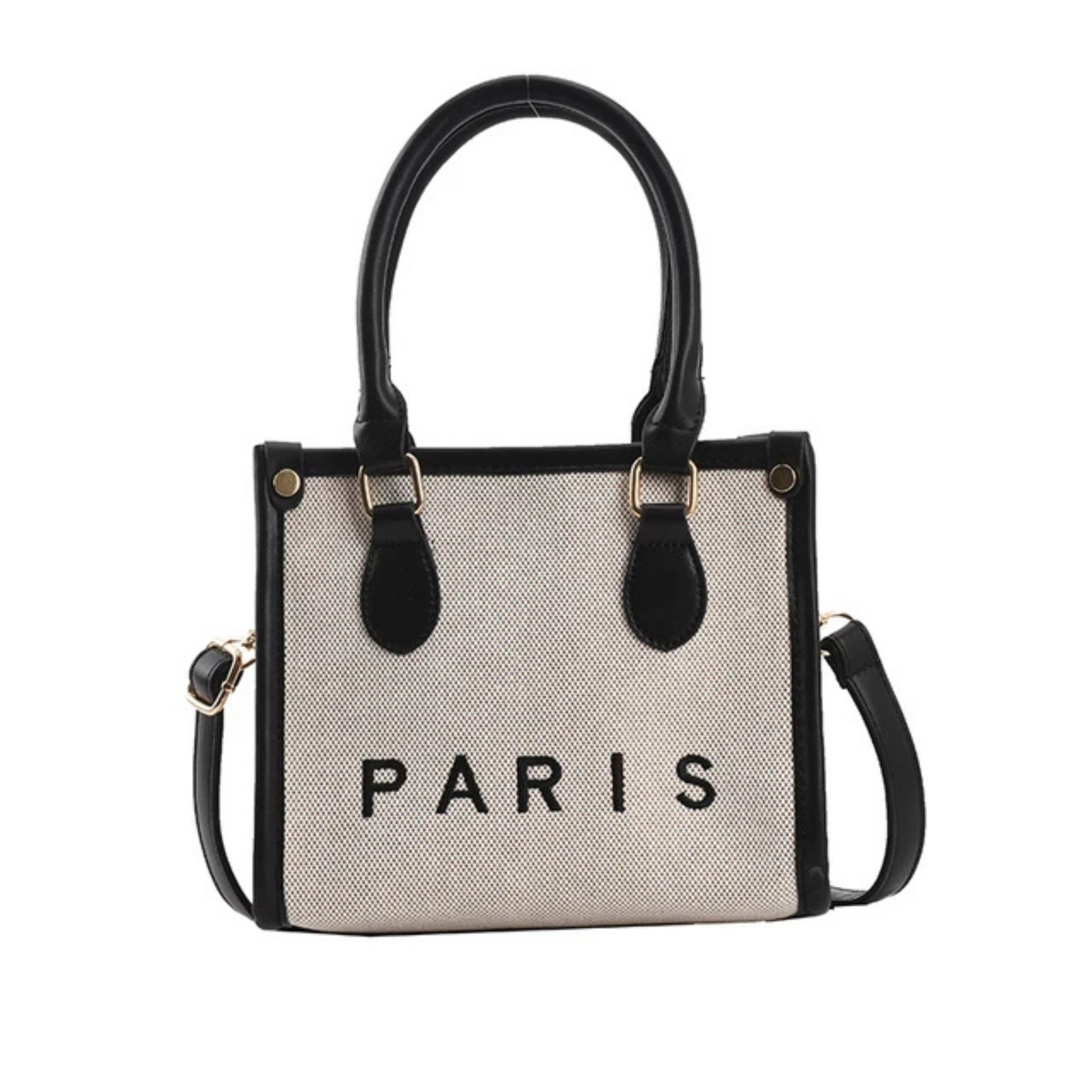 Canvas Tote Bag for Women Crossbody Bag with Zipper Shoulder
